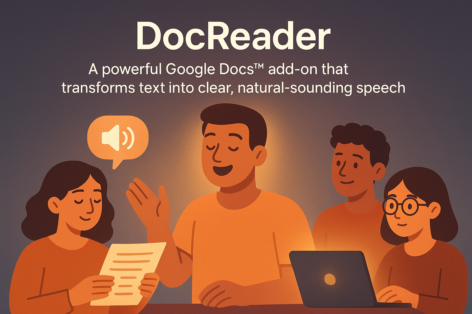 DocReader sidebar in Google Docs